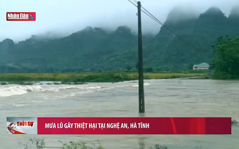 Mưa lũ gây thiệt hại tại Nghệ An, Hà Tĩnh