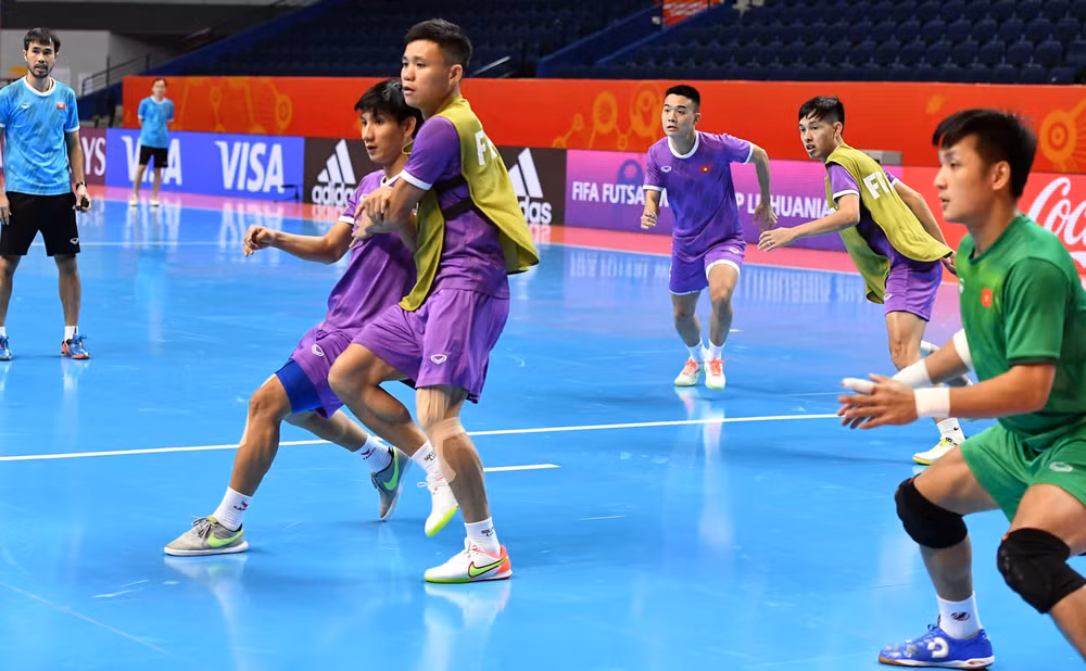 Đội tuyển futsal Việt Nam hướng tới kết quả khả quan trước Nga -0
