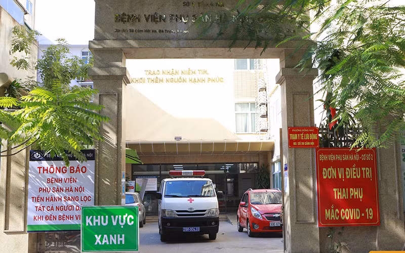 Cơ sở 2 của Bệnh viện Phụ Sản Hà Nội tại phố Cảm Hội sẵn sàng tiếp nhận điều trị thai phụ mắc Covid-19.