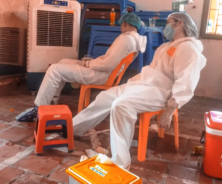 Tình nguyện vào tâm dịch -0