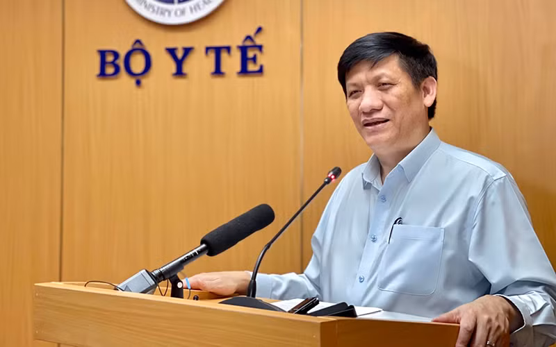 Bộ trưởng Nguyễn Thanh Long phát biểu tại hội nghị. 