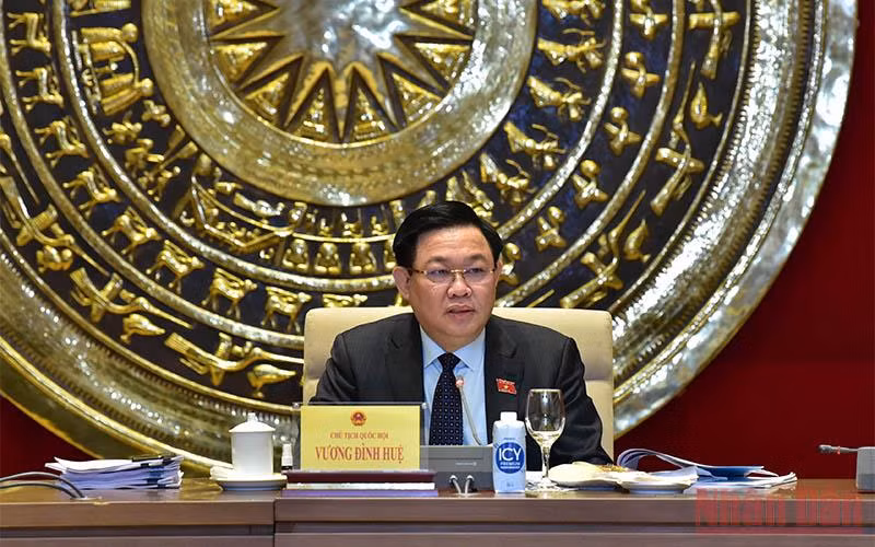 Chủ tịch Quốc hội Vương Đình Huệ. 