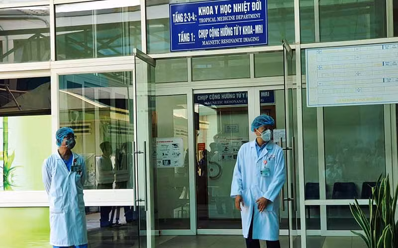 Khu vực cách li điều trị bệnh nhân Covid-19, Bệnh viện Đà Nẵng.