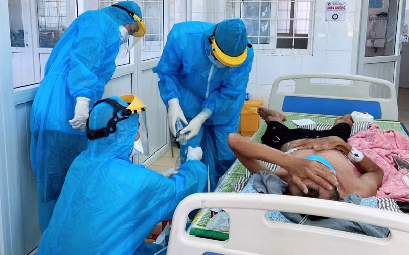 Bệnh viện chuyên khoa Lao và Bệnh phổi tỉnh Quảng Trị đang điều trị bệnh nhân Covid-19.