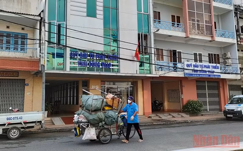Quỹ Đầu tư Phát triển tỉnh Đồng Tháp, nơi ông Huỳnh Kim Khuê từng giữ chức vụ Giám đốc. (Ảnh: HỮU NGHĨA)