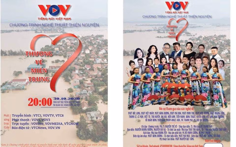Chương trình nghệ thuật “Thương về miền trung” hướng về đồng bào lũ lụt