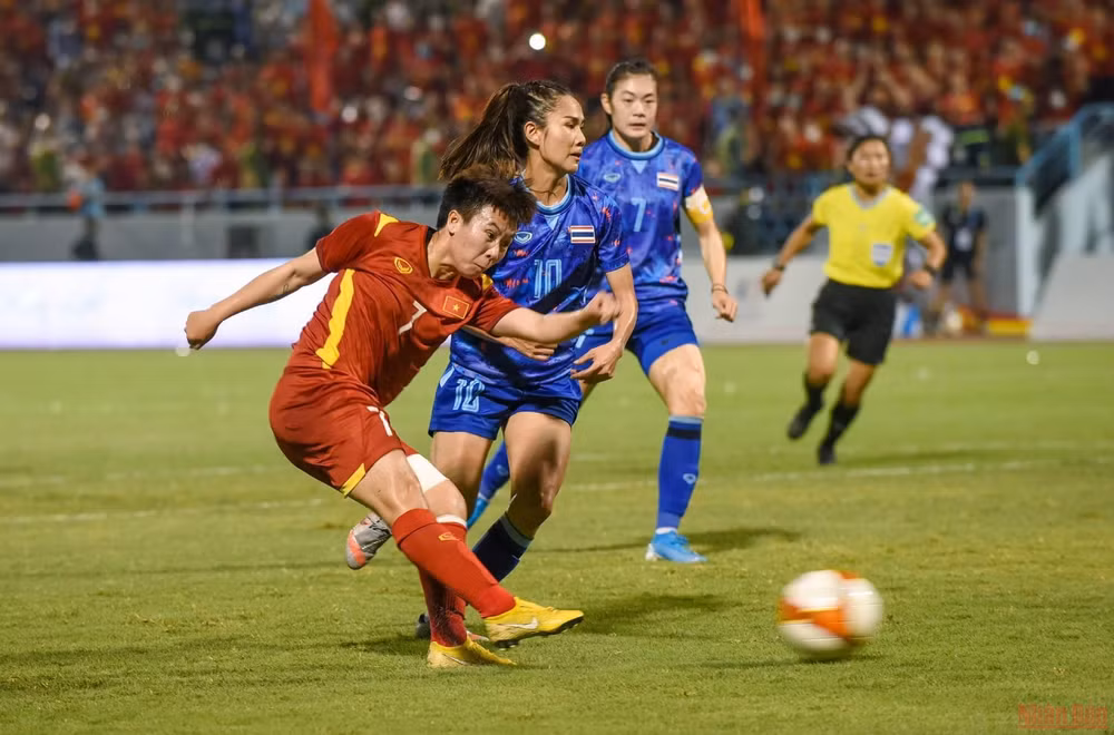 [Chung kết bóng đá nữ SEA Games 31] Việt Nam 0-0 Thái Lan (Hiệp 1): Quyết tâm bảo vệ Huy chương Vàng -2