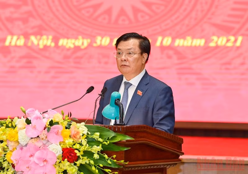 Chủ tịch Quốc hội Vương Đình Huệ dự Hội nghị lấy ý kiến vào dự án Luật Thủ đô (sửa đổi) -0