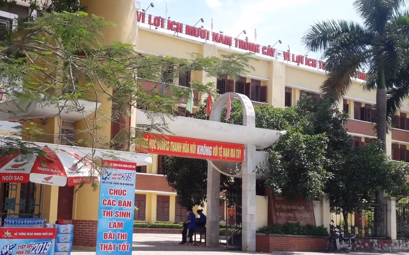 Trường THPT Đào Duy Từ ở TP Thanh Hóa.