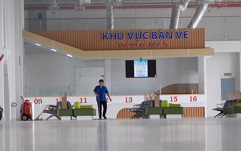 Bến xe Miền Đông mới khang trang, hiện đại nhưng vắng khách.
