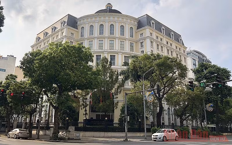 Trụ sở Bộ Tài chính tại Hà Nội. (Ảnh: DUY LINH)