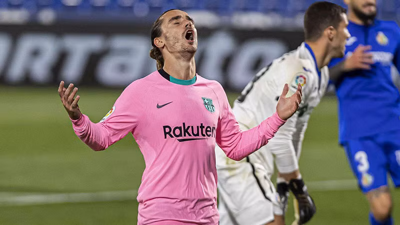 Antoine Griezmann là nỗi thất vọng của Barca.