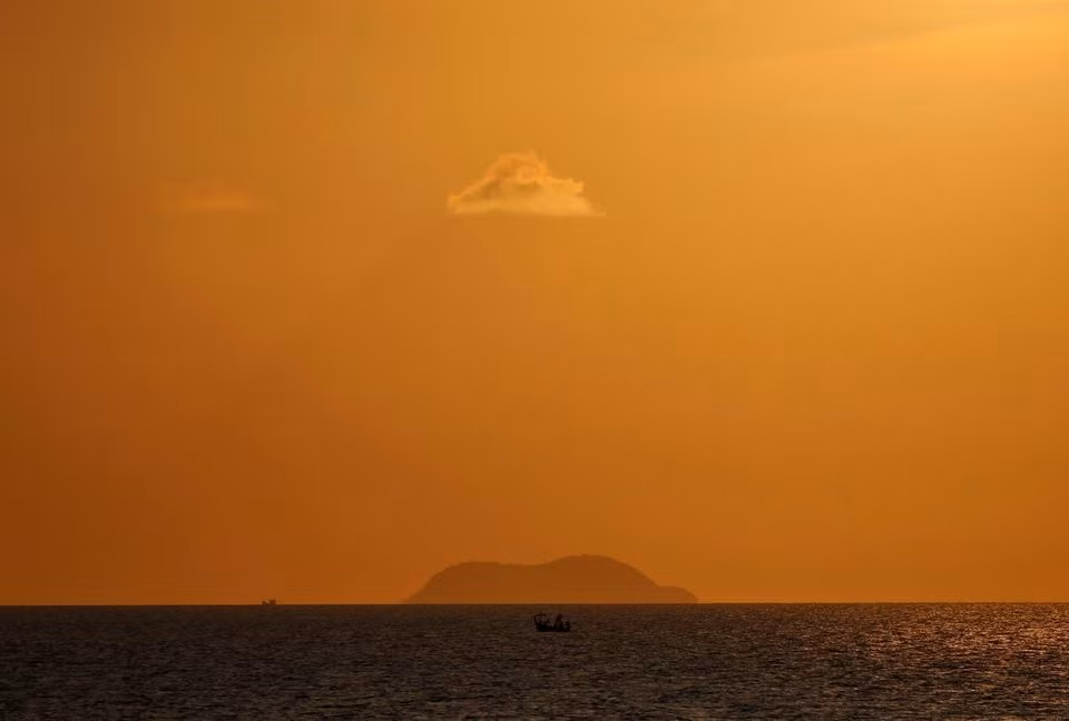 Hoàng hôn ở biển Ko Samui, Thái Lan. (Ảnh: Reuters)
