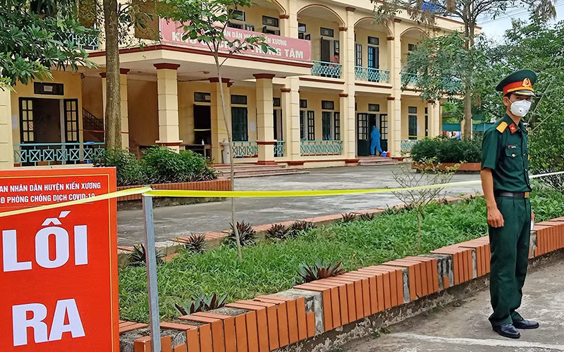 Tỉnh Thái Bình hiện có gần 800 trường hợp F0 đang được thu dung, cách ly, điều trị.