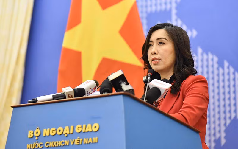 Người phát ngôn Bộ Ngoại giao Lê Thị Thu Hằng.