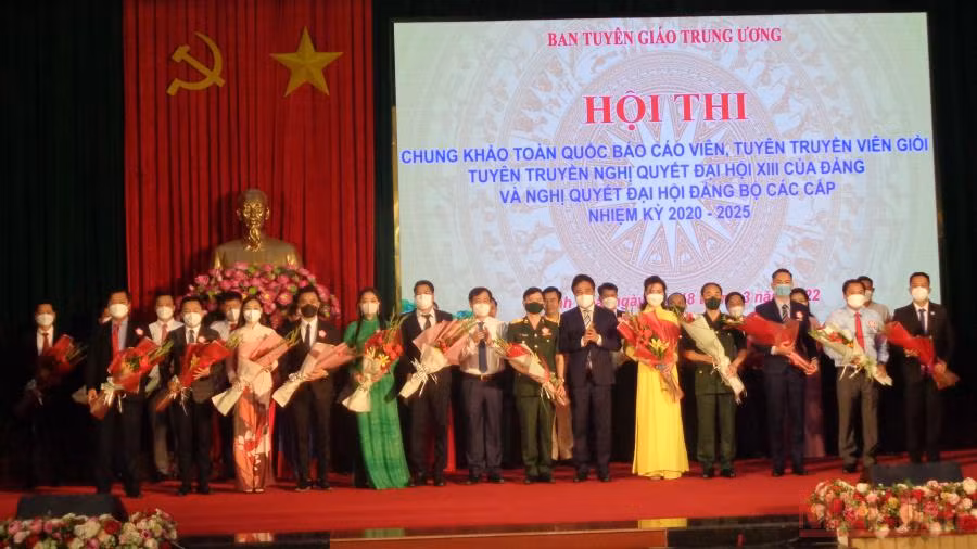 Khai mạc Hội thi Chung khảo toàn quốc Báo cáo viên, tuyên truyền viên giỏi -0