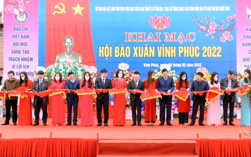 Tổng Biên tập Báo Nhân Dân dự Hội báo Xuân tỉnh Vĩnh Phúc -0