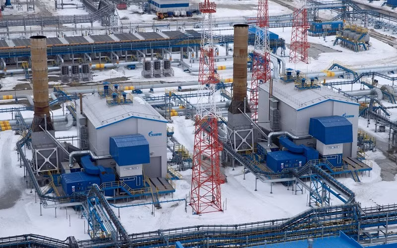 Một cơ sở xử lý khí đốt của Tập đoàn Gazprom (Nga) tại mỏ khí đốt Bovanenkovo trên bán đảo Yamal, Nga. (Ảnh: Reuters)