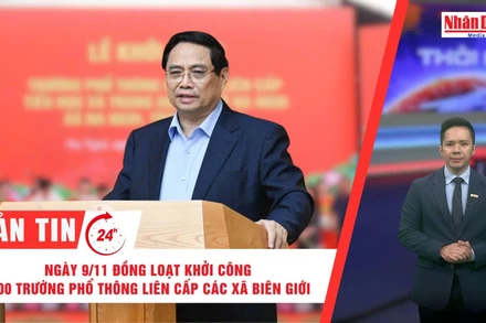 [Video] Thời sự 24h ngày 8/11/2025: Ngày 9/11 đồng loạt khởi công 100 Trường phổ thông liên cấp các xã biên giới