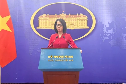 Người phát ngôn Bộ Ngoại giao Phạm Thu Hằng tại buổi họp báo thường kỳ, ngày 29/1/2026.
