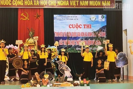 Phần thi ý tưởng bảo vệ rừng, động vật hoang dã.