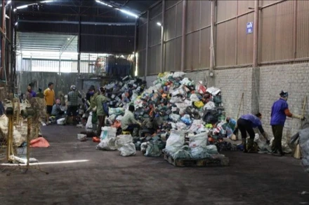 Hoạt động sản xuất tại Công ty trách nhiệm hữu hạn Làng nghề Đông Mai xã Chỉ Đạo, huyện Văn Lâm, tỉnh Hưng Yên.