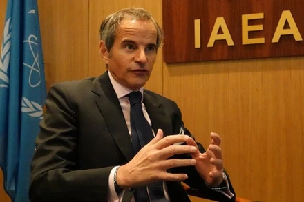 Tổng Giám đốc Cơ quan Năng lượng nguyên tử quốc tế (IAEA) Rafael Grossi. (Ảnh: Tân Hoa Xã)