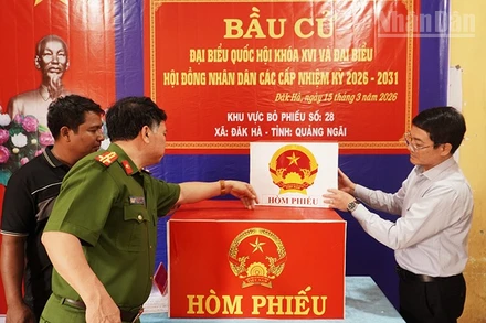 Bảo đảm an ninh, an toàn cho ngày bầu cử tại các điểm bỏ phiếu trên địa bàn xã Đăk Hà
