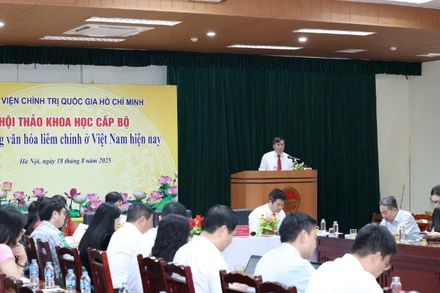 Hội thảo khoa học cấp bộ “Xây dựng văn hóa liêm chính ở Việt Nam hiện nay".