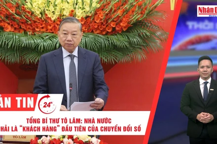 [Video] Thời sự 24h ngày 25/12/2025: Tổng Bí thư Tô Lâm: Nhà nước phải là “khách hàng” đầu tiên của chuyển đổi số và đổi mới sáng tạo