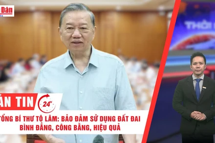 [Video] Thời sự 24h ngày 18/9/2025: Tổng Bí thư Tô Lâm: Bảo đảm sử dụng đất đai bình đẳng, công bằng, hiệu quả