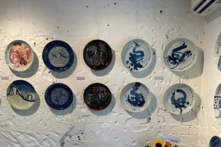 "Gốm Thiệp" được trưng bày tại không gian Củi Lũ Art Space - Hội An.