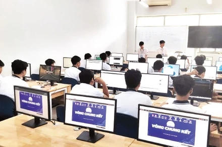 Học sinh tham gia Hội thi Tin học trẻ Thành phố Hồ Chí Minh năm 2025. (Ảnh CTV)