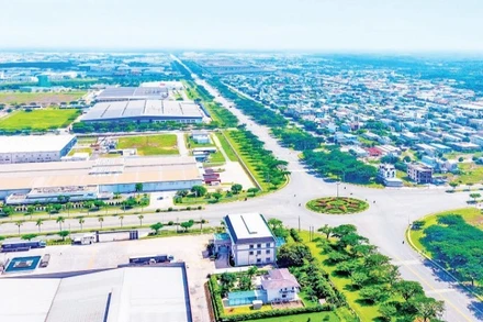 Vốn đầu tư nước ngoài tại Bình Dương trong 5 tháng đầu năm 2025 tập trung vào sản xuất ở các khu công nghiệp. Trong ảnh: Một góc Khu công nghiệp Việt Nam-Singapore 2 tại Bình Dương.