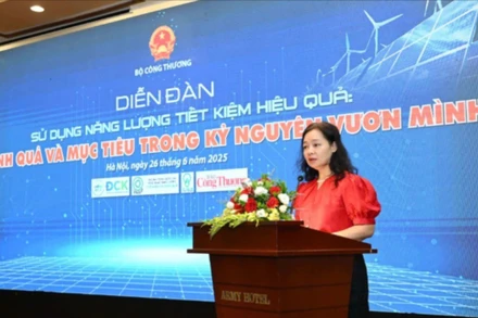 Bà Nguyễn Thị Lâm Giang - Cục trưởng Đổi mới sáng tạo, chuyển đổi xanh và Khuyến công (Bộ Công thương).