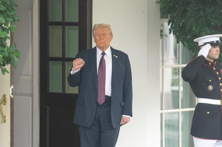 Tổng thống Mỹ Donald Trump tại Nhà trắng, ngày 29/9/2025. (Ảnh: Tân Hoa Xã)