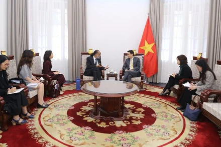 Quang cảnh buổi tiếp. (Ảnh: Bộ Ngoại giao)