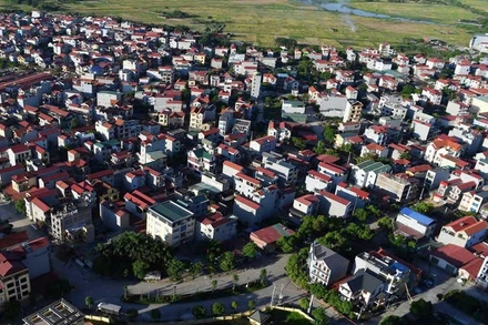 Diện mạo huyện Đông Anh (Hà Nội) ngày càng khang trang, hiện đại. (Ảnh THẾ ĐẠI)