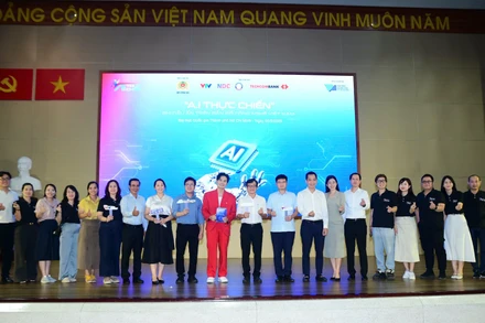 Lễ phát động "AI Thực chiến 2025" tại Đại học Quốc gia Thành phố Hồ Chí Minh.