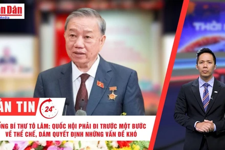 [Video] Thời sự 24h ngày 27/8/2025: Tổng Bí thư Tô Lâm: Quốc hội phải đi trước một bước về thể chế, dám quyết định những vấn đề khó