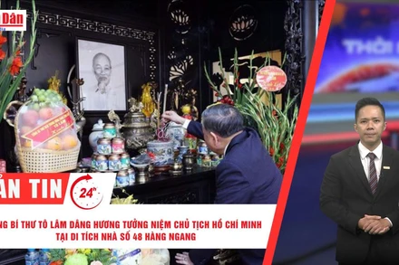 [Video] Thời sự 24h ngày 31/8/2025: Tổng Bí thư Tô Lâm dâng hương tưởng niệm Chủ tịch Hồ Chí Minh tại Di tích nhà số 48 Hàng Ngang