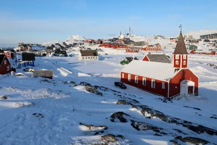 Quang cảnh thành phố Nuuk, Greenland. (Ảnh: THX/TTXVN)