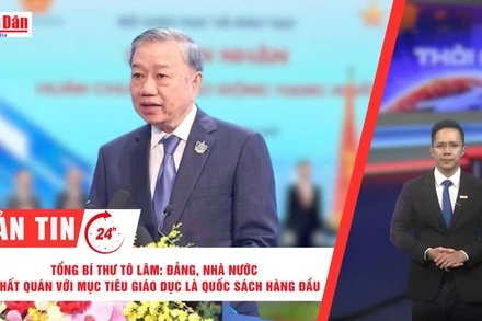 [Video] Thời sự 24h ngày 5/9/2025: Tổng Bí thư Tô Lâm: Đảng, Nhà nước nhất quán với mục tiêu giáo dục là quốc sách hàng đầu