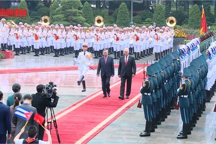 [Video] Tổng Bí thư Tô Lâm đón, hội đàm với Bí thư thứ Nhất, Chủ tịch nước Cộng hòa Cuba 