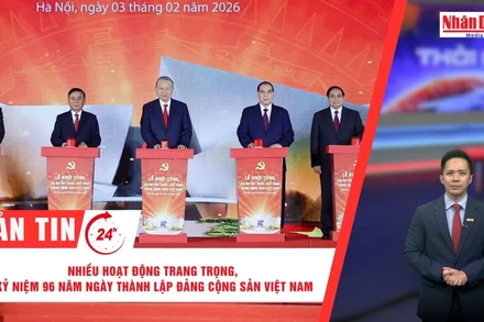 [Video] Thời sự 24h ngày 3/2/2026: Nhiều hoạt động trang trọng, kỷ niệm 96 năm ngày thành lập Đảng Cộng sản Việt Nam