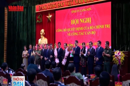 [Video] Đồng chí Hoàng Quốc Khánh giữ chức Bí thư Tỉnh ủy Lạng Sơn