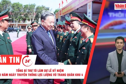 [Video] Thời sự 24h ngày 12/10/2025: Tổng Bí thư dự Lễ kỷ niệm 80 năm Ngày truyền thống Lực lượng vũ trang Quân khu 4