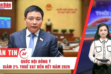 [Video] Thời sự 24h ngày 17/6/2025: Quốc hội đồng ý giảm 2% thuế VAT đến hết năm 2026