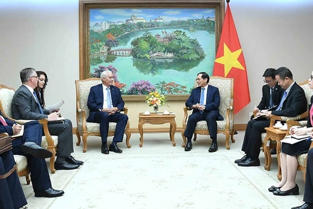 Quang cảnh cuộc tiếp. (Ảnh: TTXVN)