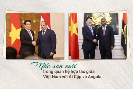 Mốc son mới trong quan hệ hợp tác giữa Việt Nam với Ai Cập và Angola